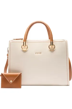 Liu Jo Taske, Dame, , ONE SIZE, Uld, Elegant Ivoer Håndtaske med Metal Detaljer