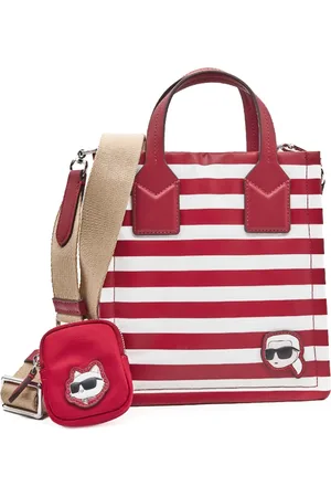 Karl Lagerfeld Taske, Dame, Flerfarvet, ONE SIZE, Nylon, Ikon Nylon Lille Firkantet Tote