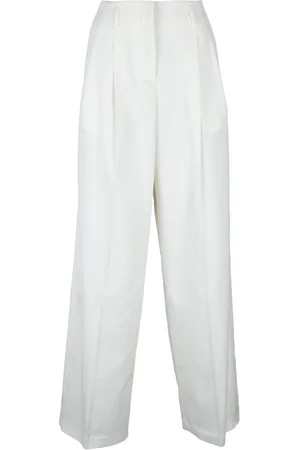 Golden Goose Bukser, Dame, Hvid, XS, Uld, Luksus Uldblandingsbukser
