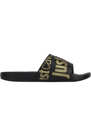 Roberto Cavalli Sko, Dame, Sort, 36 EU, Elastanrem Sandaler med Logodetalje
