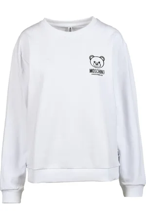 Moschino Sweathshirts & Hoodies, Dame, Hvid, L, Bomuld, Letvægts Sweatshirt Undertøj