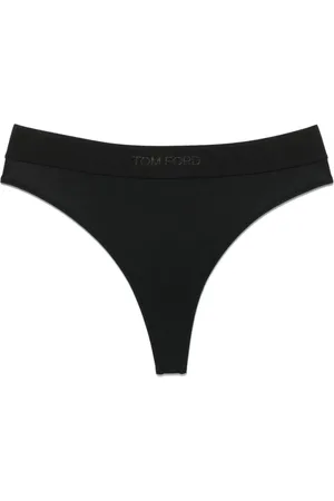 Tom Ford Undertøj, Dame, Sort, S, Sort elastisk taljebånd undertøj med gusset detalje