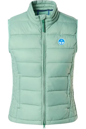 North Sails Jakke, Dame, Grøn, XS, Nylon, Letvægts Nylon Ærmeløs Jakke