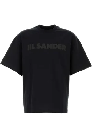 Jil Sander Top, Herre, Sort, M, Bomuld, Logo T-shirt