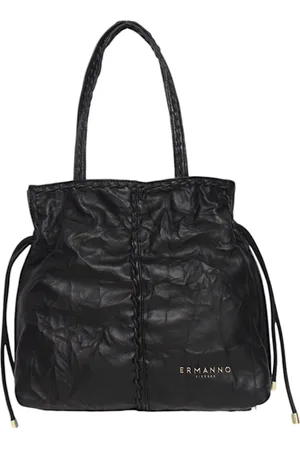 ERMANNO SCERVINO Taske, Dame, Sort, ONE SIZE, Læder, Tote taske i kunstlæder med logo
