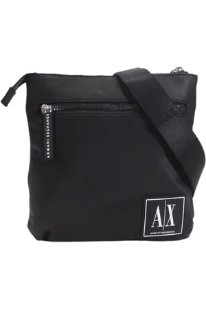 Armani Exchange Taske, Herre, Sort, ONE SIZE, Læder, Eco-læder crossbody taske med logo