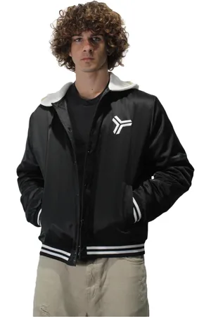 John Richmond Jakke, Herre, Sort, XL, Polyester, Polyester hættetrøje med knaplukning