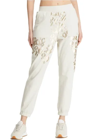 EA7 Bukser, Dame, , S, Bomuld, Trykt Elastisk Talje Joggers