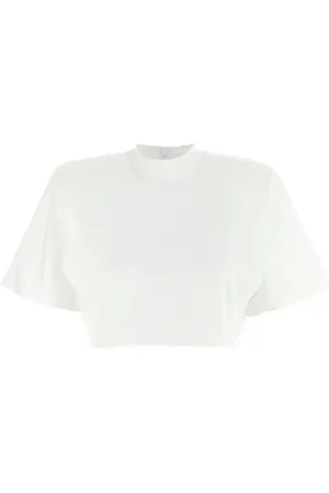 Pinko Top, Dame, Hvid, S, Bomuld, Hvide T-shirts og Polos med Lynlås