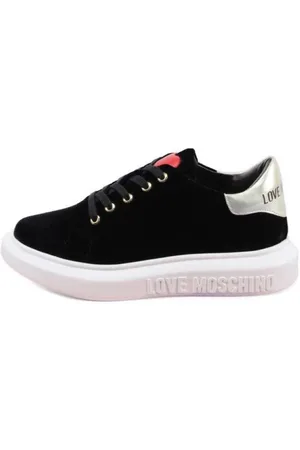 Moschino Sko, Dame, Sort, 40 EU, Viscosa Sneaker Kvinder Gummi Sål