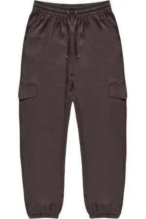 Liu Jo Bukser, Dame, Brun, L, Polyester, Polyester joggingbukser med cargolommer