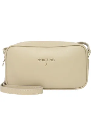 Patrizia Pepe Taske, Dame, , ONE SIZE, Læder, Læder Crossbody Taske med Frontlogo