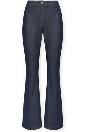 Elena Miro Jeans, Dame, Blå, 5XL, 5-lomme-flare-jeans, "Florence"