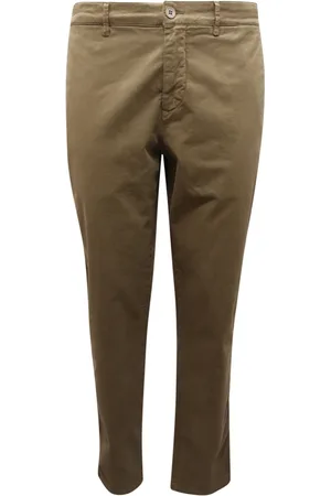 BROOKSFIELD Bukser, Herre, Grøn, 3XL, Slim Fit Grønne Bukser Indigo Farvning
