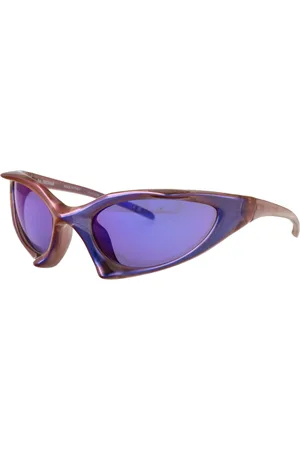 Balenciaga Tilbehør, unisex, Lilla, 67 MM, Uld, Stilfulde solbriller med model Bb0352S