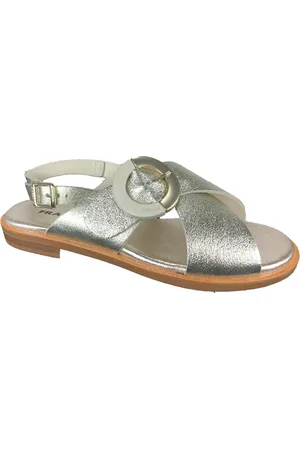 Frau Sko, Dame, Grå, 38 EU, Uld, Stilfulde Sandal Sko