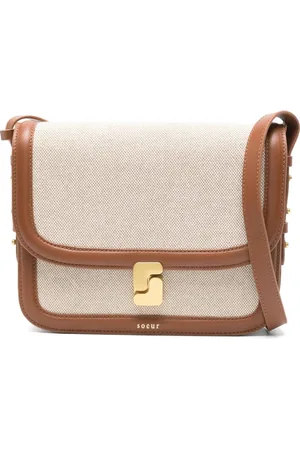 Soeur Taske, Dame, , ONE SIZE, Uld, Ecru Skuldertaske med Skydelås
