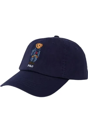 Ralph Lauren Tilbehør, unisex, Blå, ONE SIZE, Bomuld, Marineblå kasket med skygge