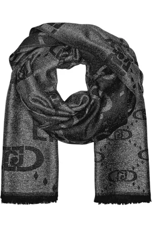 Liu Jo Tilbehør, Dame, Sort, ONE SIZE, Polyester, Mønstret Viskosesjal