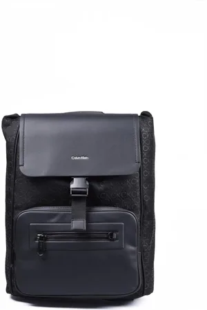 Calvin Klein Taske, Herre, Sort, ONE SIZE, Polyester, Rygsæk med spænde lukning