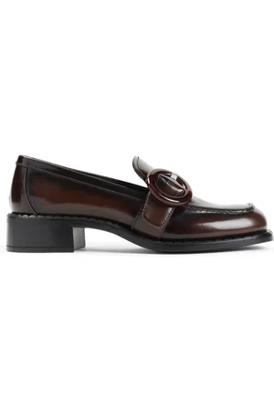 Prada Sko, Dame, Brun, 37 EU, Uld, Brun Loafer Sko til Kvinder