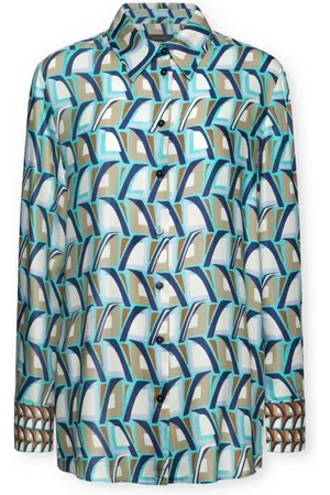 Elena Miro Bluser & Skjorter, Dame, Flerfarvet, 2XL, Trykt Skjorte