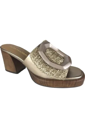 NOA HARMON Sko, Dame, Gul, 37 EU, Uld, Stilfulde Slip-On Sko