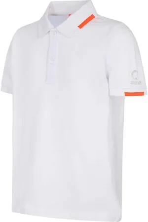 sunseeker Top, Herre, Hvid, 2XL, Bomuld, Hvid Polo Skjorte med Ribbet Krave