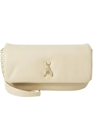 Patrizia Pepe Taske, Dame, , ONE SIZE, Uld, Læder skuldertaske med frontlogo