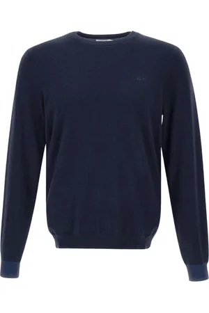 sun68 Strik, Herre, Sort, S, Uld, Uldblanding Pullover med Logo