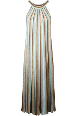 CIRCUS HOTEL Kjole, Dame, Flerfarvet, M, Skinnende Flared Halter Neck Kjole