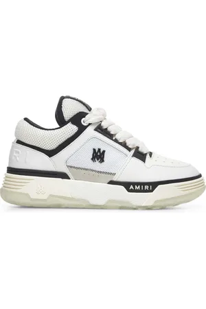 AMIRI Sko, Herre, Hvid, 42 EU, Læder, Hvide Sneakers med Stjerneperforeringer