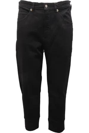 Neil Barrett Bukser, Herre, Sort, W34, Denim, Denim Loose Fit Low Rise Bukser
