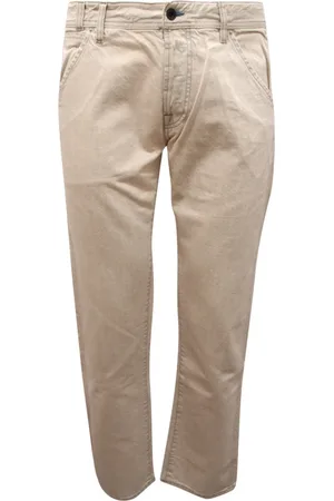 Mauro Grifoni Bukser, Herre, Hvid, W35, Denim, Denim Bukser Made in Italy