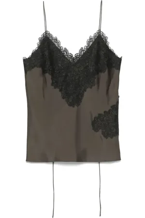 Rohe Top, Dame, Sort, M, Silke Blonde Camisole