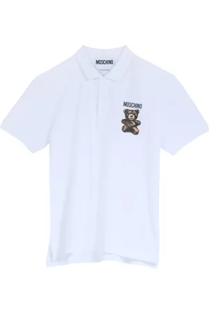 Moschino Top, Herre, Hvid, L, Bomuld, Adrian Hvid Bomuld Polo Skjorte