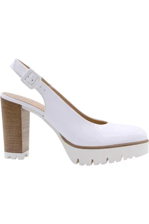 Luca grossi Sko, Dame, Hvid, 38 EU, Elegant Slingback Sandaler Palinuro