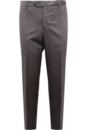 PT01 Bukser, Herre, Grå, 3XL, Slim Wool Bukser i Grå
