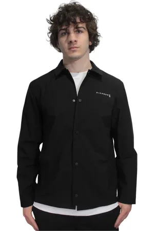John Richmond Jakke, Herre, Sort, 2XL, Polyester, Polyesterjakke med frontlogo