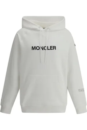 Moncler Sweathshirts & Hoodies, Herre, Hvid, L, Bomuld, Frgmt hættetrøje med Bunny og Bear Print