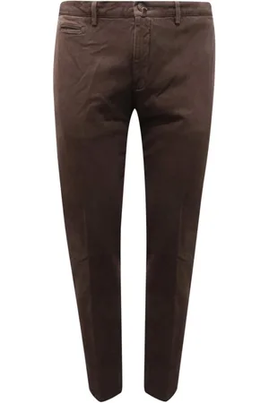 Briglia 1949 Bukser, Herre, Brun, 2XL, Slim Bukser Made in Italy