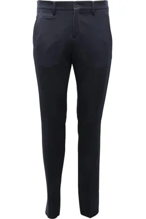 Patrizia Pepe Bukser, Herre, Blå, S, Slim Fit Stretch Bukser Navy