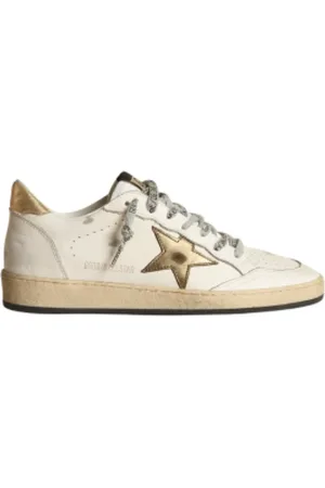 Golden Goose Sko, Dame, Hvid, 39 EU, Læder, Læderstjernesneakers