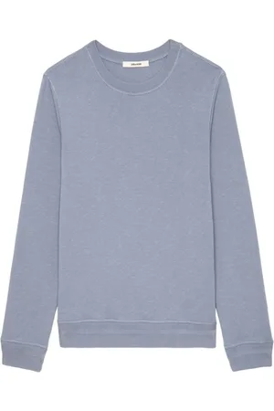 Zadig & Voltaire Sweathshirts & Hoodies, Herre, Grå, L, Bomuld, Stilfuld Bomuld T-shirt