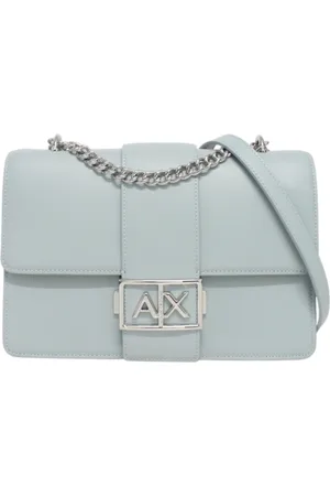 Armani Exchange Taske, Dame, Blå, ONE SIZE, Læder, Imiteret læder crossbody taske med logo