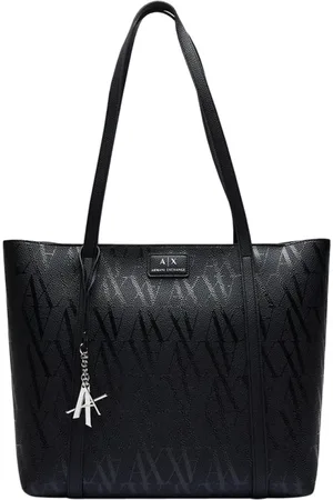 Armani Exchange Taske, Dame, Sort, ONE SIZE, Uld, Sort Shopper Taske Stilfuld og Funktionel