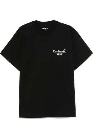 Carhartt Top, Herre, Sort, XL, Bomuld, Grafisk Print Bomuld T-Shirt