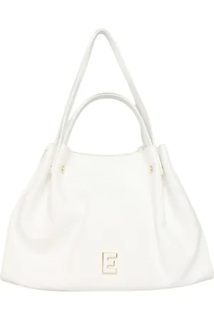 ERMANNO SCERVINO Taske, Dame, Hvid, ONE SIZE, Læder, Eco-læder tote taske med justerbar rem