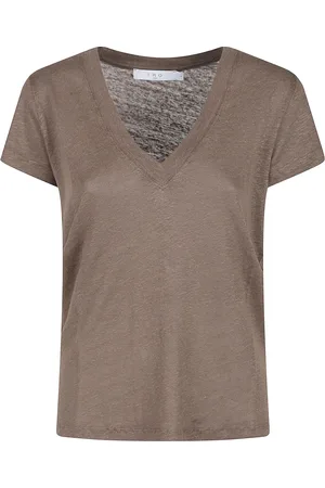 IRO Top, Dame, Brun, M, Tyl, Western Style Grafik T-shirt