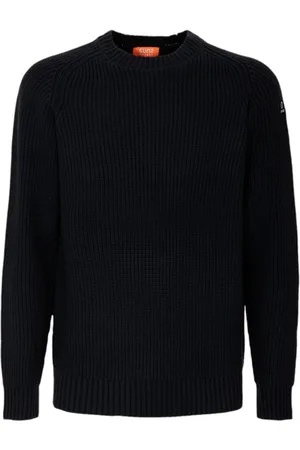 sunseeker Strik, Herre, Sort, XL, Bomuld, Bomuld Blandingsstrik Med Rund Hals